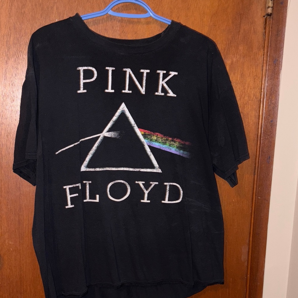 Pink Floyd Black Tee with Prism Design